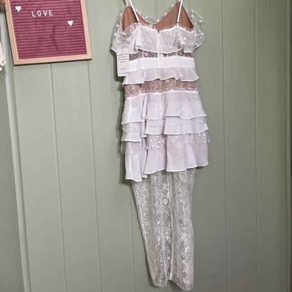 For love & Lemons Cosmic Lace Ruffles stars dress